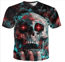 Load image into Gallery viewer, New Male/Female 3d t shirt Unique Iron Skull Print 3d Hip Hop Tees