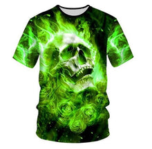 Load image into Gallery viewer, New Male/Female 3d t shirt Unique Iron Skull Print 3d Hip Hop Tees
