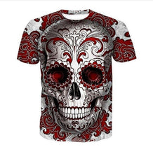 Load image into Gallery viewer, New Male/Female 3d t shirt Unique Iron Skull Print 3d Hip Hop Tees