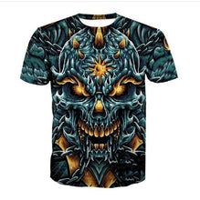 Load image into Gallery viewer, New Male/Female 3d t shirt Unique Iron Skull Print 3d Hip Hop Tees