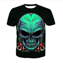 Load image into Gallery viewer, New Male/Female 3d t shirt Unique Iron Skull Print 3d Hip Hop Tees