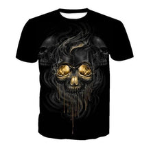 Load image into Gallery viewer, New Male/Female 3d t shirt Unique Iron Skull Print 3d Hip Hop Tees