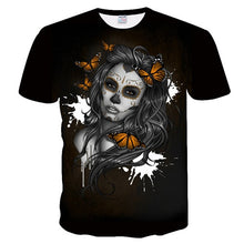 Load image into Gallery viewer, New Casual Skull Poker Printed 3D T-Shirt Men
