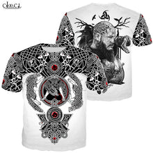 Load image into Gallery viewer, Nordic Viking Tattoo Art Skull T Shirt Women Men