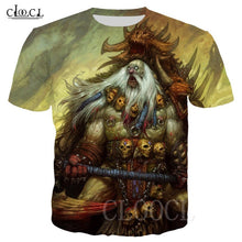 Load image into Gallery viewer, Nordic Viking Tattoo Art Skull T Shirt Women Men