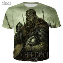 Load image into Gallery viewer, Nordic Viking Tattoo Art Skull T Shirt Women Men