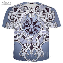 Load image into Gallery viewer, Nordic Viking Tattoo Art Skull T Shirt Women Men