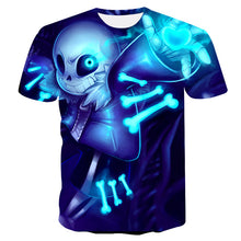 Load image into Gallery viewer, 2020 Summer New 3d Flame Skull T shirt