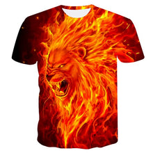 Load image into Gallery viewer, 2020 Summer New 3d Flame Skull T shirt