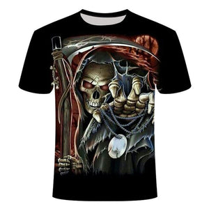 Summer NewFunny skull 3d Shirt