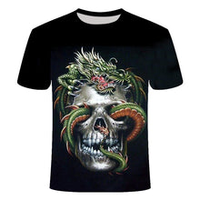 Load image into Gallery viewer, Summer NewFunny skull 3d Shirt
