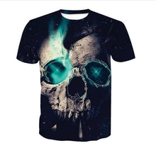 Load image into Gallery viewer, New Male/Female 3d t shirt Unique Iron Skull Print 3d Hip Hop Tees
