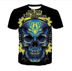 New Male/Female 3d t shirt Unique Iron Skull Print 3d Hip Hop Tees
