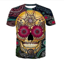 Load image into Gallery viewer, New Male/Female 3d t shirt Unique Iron Skull Print 3d Hip Hop Tees
