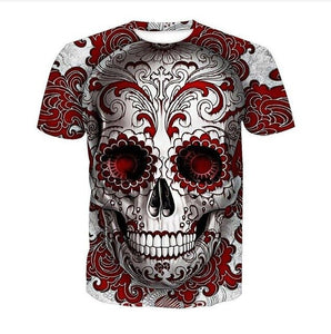 New Male/Female 3d t shirt Unique Iron Skull Print 3d Hip Hop Tees