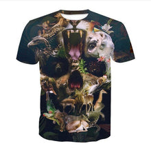 Load image into Gallery viewer, New Male/Female 3d t shirt Unique Iron Skull Print 3d Hip Hop Tees
