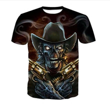 Load image into Gallery viewer, New Male/Female 3d t shirt Unique Iron Skull Print 3d Hip Hop Tees
