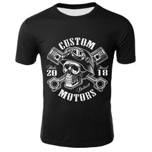 Load image into Gallery viewer, 3D Skull T Shirt Men Funny Punk Rock Streetwear
