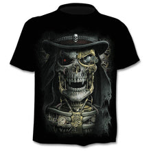Load image into Gallery viewer, 2020 new t-shirt 3D love skull summer horror shirt
