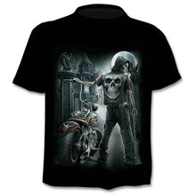 Load image into Gallery viewer, 2020 new t-shirt 3D love skull summer horror shirt
