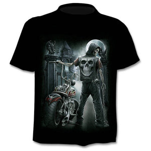 2020 new t-shirt 3D love skull summer horror shirt