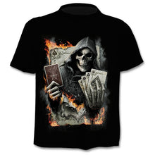 Load image into Gallery viewer, 2020 new t-shirt 3D love skull summer horror shirt
