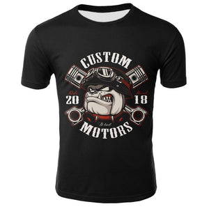 3D Skull T Shirt Men Funny Punk Rock Streetwear