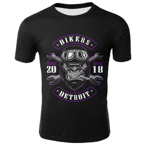 3D Skull T Shirt Men Funny Punk Rock Streetwear