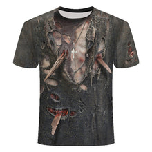 Load image into Gallery viewer, 3D Skull T Shirt Men Funny Punk Rock Streetwear
