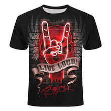 Load image into Gallery viewer, 3D Skull T Shirt Men Funny Punk Rock Streetwear
