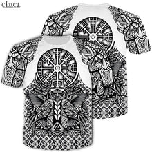 Load image into Gallery viewer, Nordic Viking Tattoo Art Skull T Shirt Women Men
