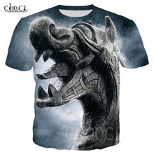 Load image into Gallery viewer, Nordic Viking Tattoo Art Skull T Shirt Women Men
