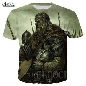 Nordic Viking Tattoo Art Skull T Shirt Women Men