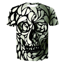 Load image into Gallery viewer, 2020 Summer New 3d Flame Skull T shirt
