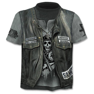 Summer NewFunny skull 3d Shirt