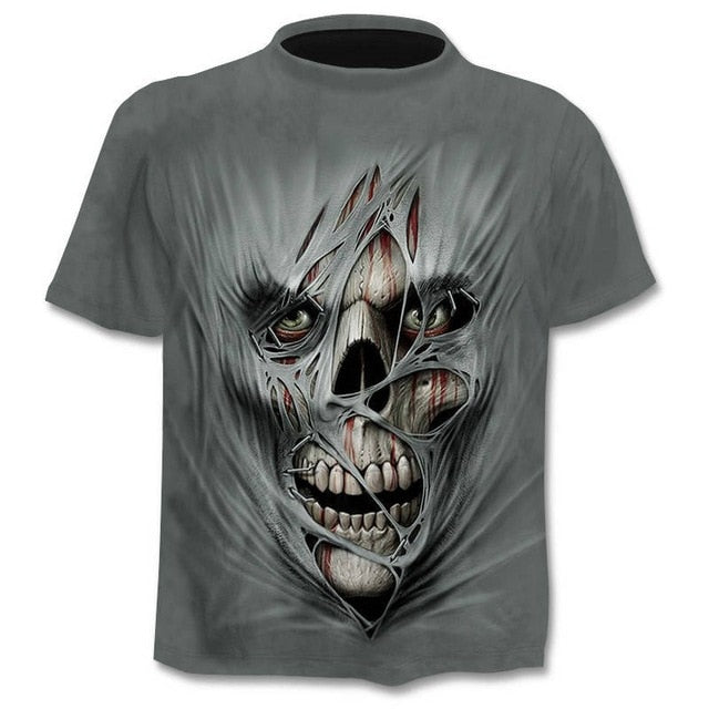 Summer NewFunny skull 3d Shirt